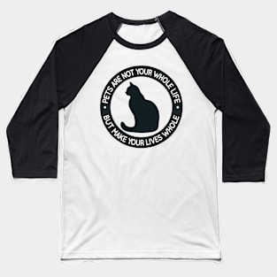 Companion's Silhouette: National Pet Day Baseball T-Shirt